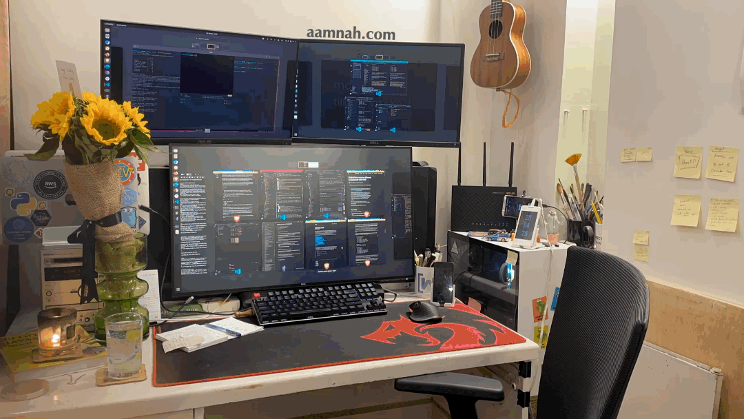 Amna in her natural habitat